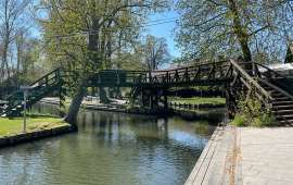 Brücke (Bank) in Lehde