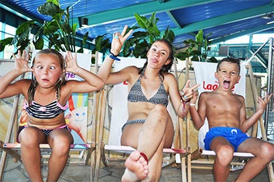 Kinder in der Lagune Cottbus Lagune Cottbus