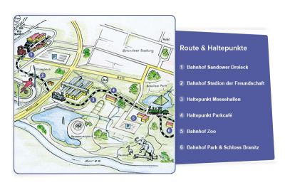 Route der Parkeisenbahn Route der Parkeisenbahn