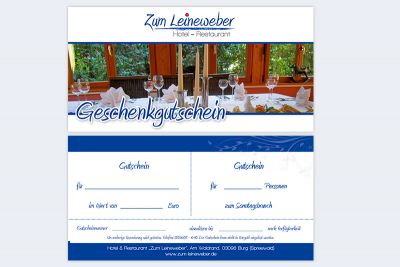 Gutschein Hotel zum Leineweber