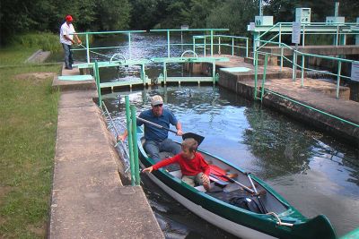 Schleuse mit Selbstbedienung