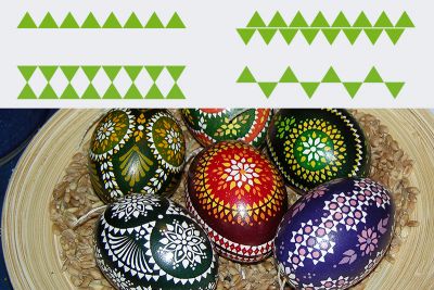 Wolfszähne, verschiedene Muster