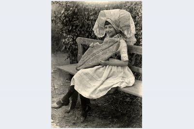 die Ostersemmel symbolisiert ein Palmenblatt