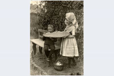 die Ostersemmel wird natürlich geteilt