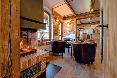 Kaminzimmer im Landhaus