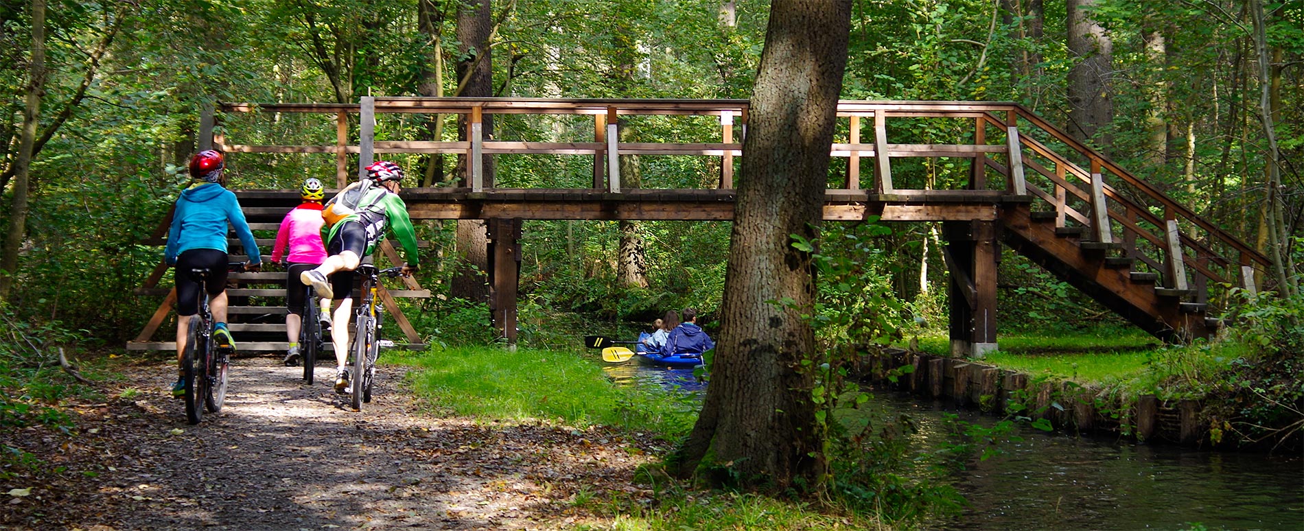 Mit Rad und Kanu durch den Spreewald