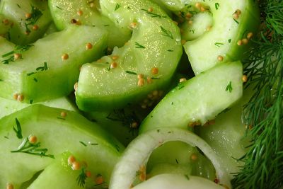 Schnellgurken über Nacht kühl stellen