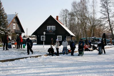Schlittschuhlaufen in Leipe