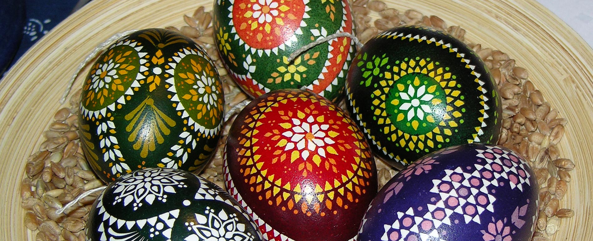 sorbische Ostereier Batiktechnik